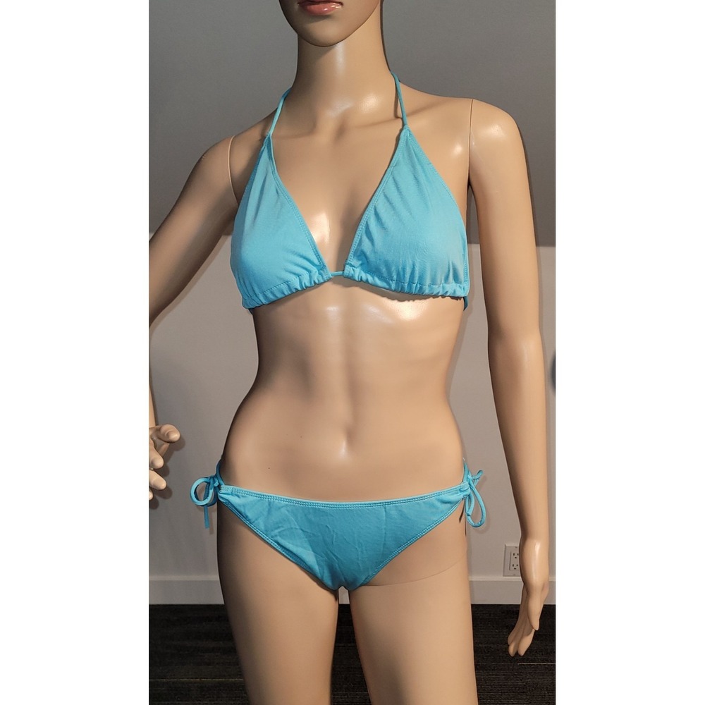 Women's Blue Sexy Bikini Lined Adjustable Straps Polyester fits S/M‎  SL4167-8 - Picture 2 of 8